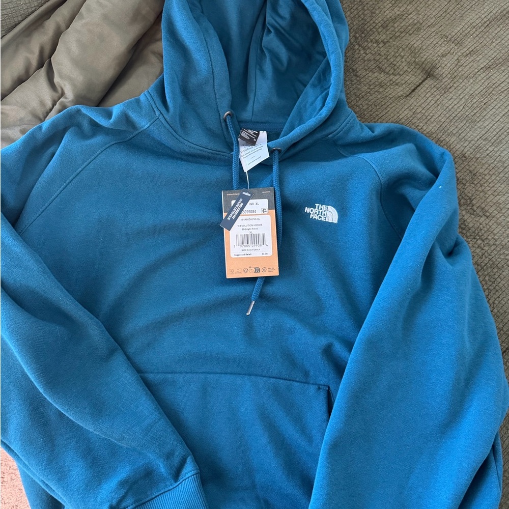 The North Face Men's Teal Hoodie Sweater